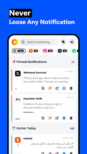 Notifications History - Notix Screenshot 0