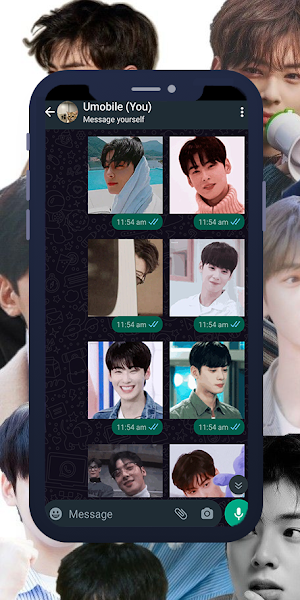 Cha Eun-woo Animated WASticker Screenshot 1