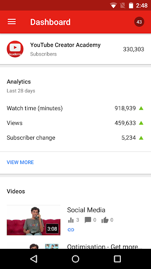 YouTube Studio Screenshot 1