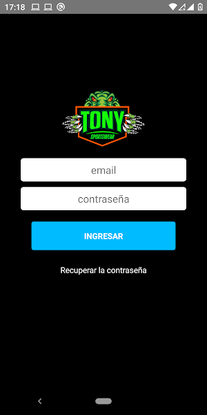 Fidelización Tony Sports Screenshot 0
