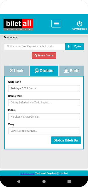 BiletAll Acente Screenshot 2