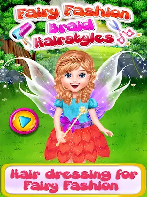 Fairy Fashion Braided Hairstyles games for girls Screenshot 0
