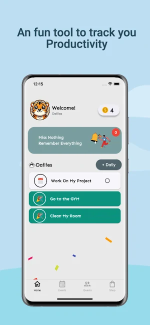 Dailies-Track Habits & Rewards Screenshot 0