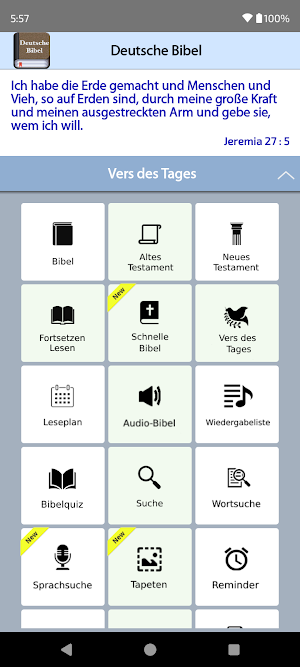 German Bible Screenshot 0