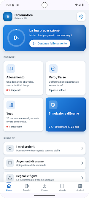 Quiz patente AM Ciclomotore Screenshot 0