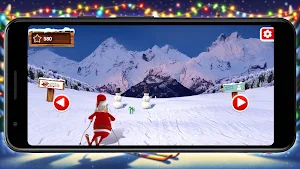 Santa Ski: Festive Gift Rush Screenshot 0