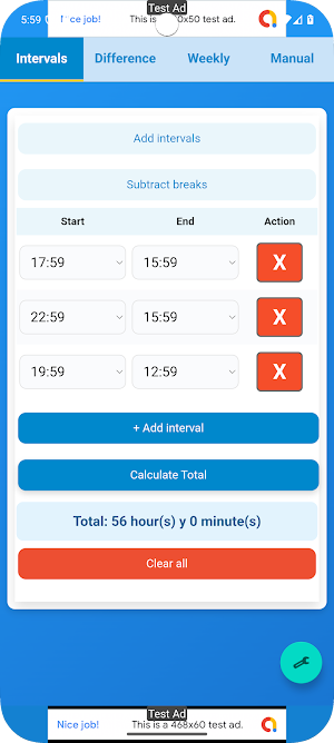 Time Calculator Screenshot 0