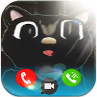 Video Call from Cartoon Cat Cheshire Cartoon Dog