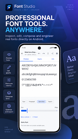 Font Studio: Font Engineer Screenshot 0