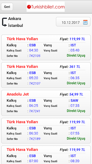 Turkish Bilet Screenshot 3