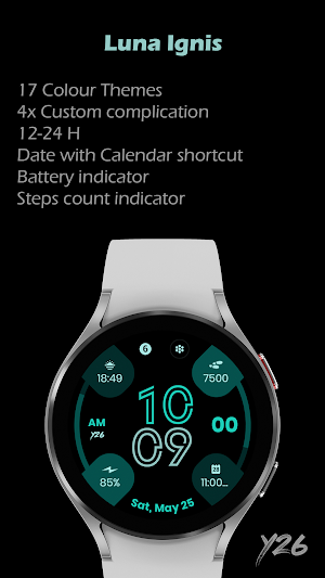 Y26 Luna Ignis Watch Face Screenshot 1