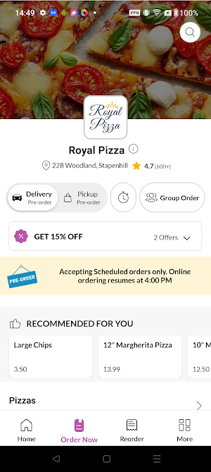 Royal Pizza Screenshot 2