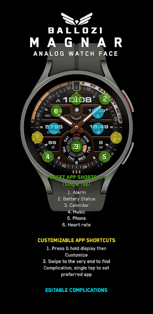BALLOZI MAGNAR Watch Face Screenshot 2