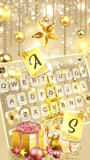 Gold Christmas Theme Screenshot 2