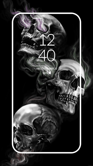 Skull Illust HD Wallpaper Screenshot 1