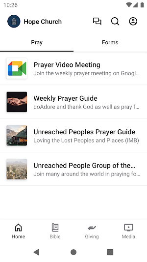 Hope Church Robinson Screenshot 0