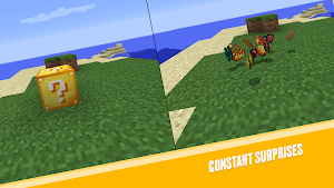 Realistic Lucky Block MCPE Mod Screenshot 1
