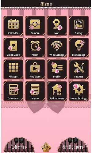 Cute Theme Ribbons and Stripes Screenshot 1