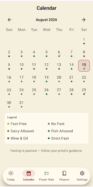 Nistikon — Orthodox Calendar Screenshot 0