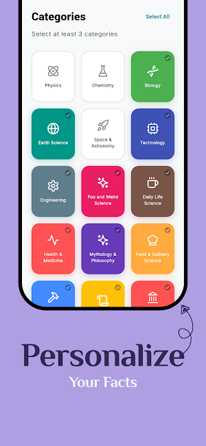 Quarksy - Daily Facts Screenshot 1