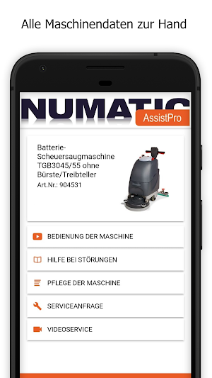Numatic AssistPro Screenshot 0