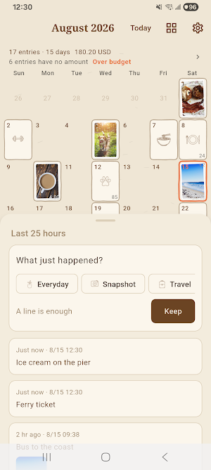 Bento Days: Photo Food Diary Screenshot 2