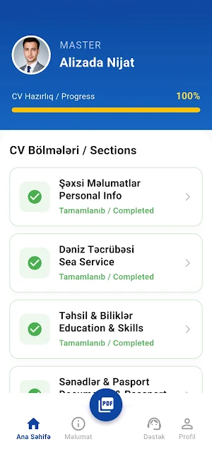 SeamanCV - Dənizçi Screenshot 1