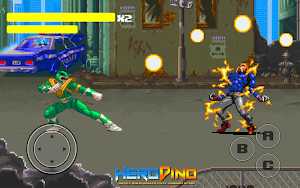 Hero Dino Battle Ninja Ranger Steel Samurai Retro Screenshot 3