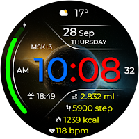 Digital TUMIX Cosmic Watchface