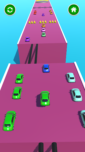 2048 Car Merge Runner Screenshot 1