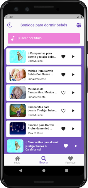 Sonidos para dormir bebés Screenshot 1