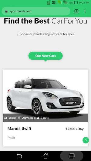 SP Car Rentals - Self Driving  Screenshot 2