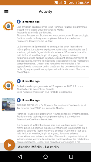 Akasha Média - La radio Screenshot 1