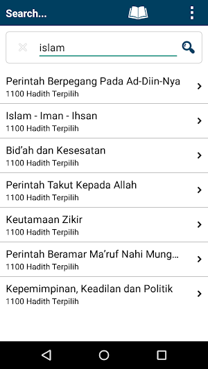 1100 Hadith Terpilih Terjemaha Screenshot 2