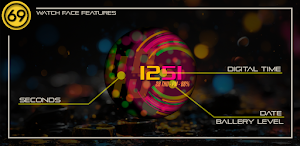 [69D] Color Me 3 watch face Screenshot 3