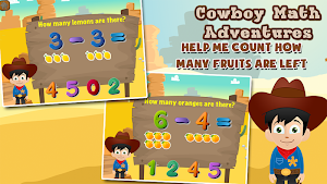 Cowboy Preschool Math Games Screenshot 2