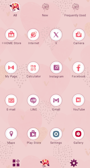 Heart Motif Theme +HOME Screenshot 2