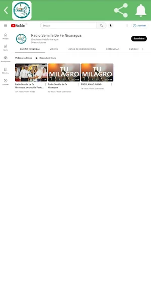 Radio Semilla de Fe Nicaragua Screenshot 2