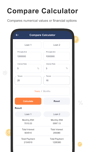 LoanEasy - EMI Loan Calculator Screenshot 2