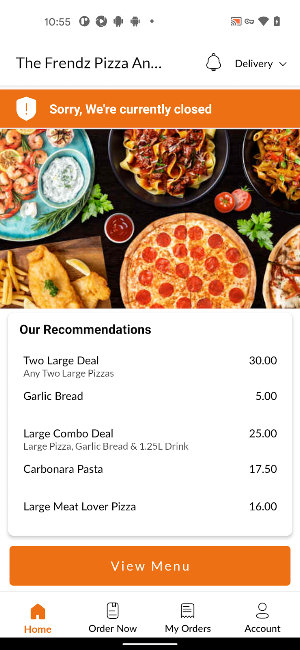 The Frendz Pizza And Pasta Screenshot 1