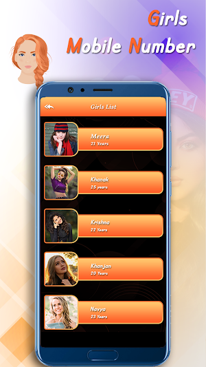 Girls Mobile Number Prank -Live Chat and IDs Prank Screenshot 2