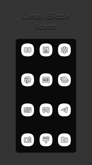 Vertical Black Lines Icons Screenshot 2
