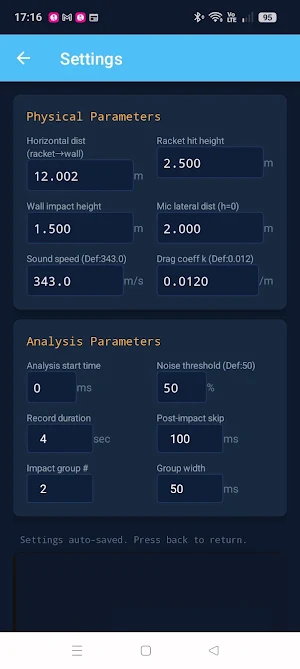 Measuring Tennis Serve Speed Screenshot 2