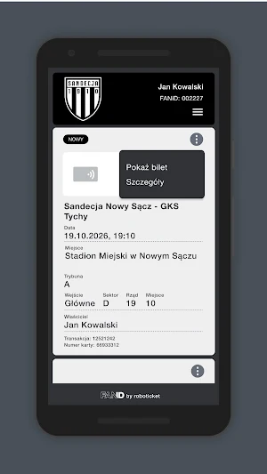 Bilety Sandecja Screenshot 3