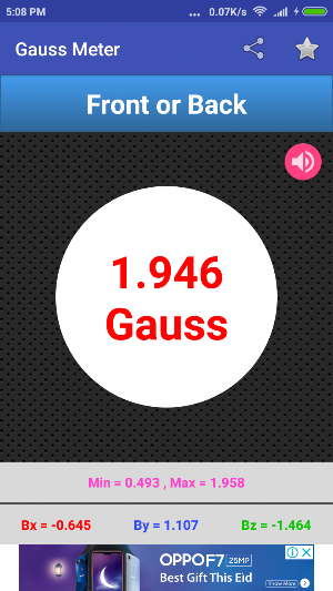 Gauss Meter Screenshot 1