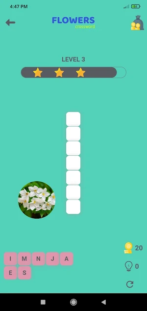 Flowers Puzzle Crossword Screenshot 3