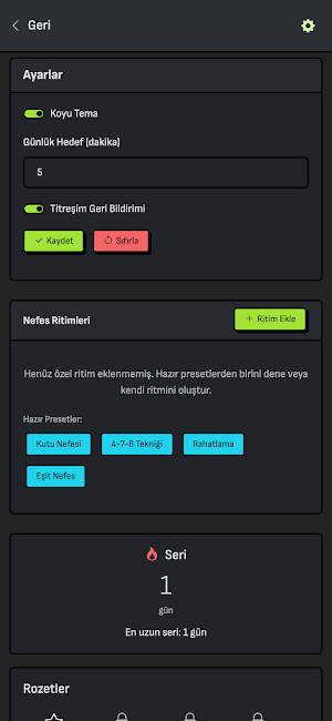 Stres Azaltıcı Nefes Asistanı Screenshot 1