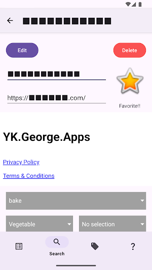 Organize recipes App Screenshot 0