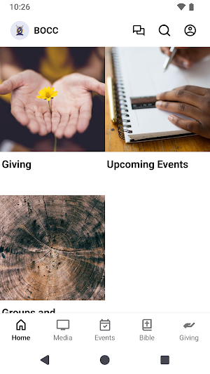 The BOCC App Screenshot 2
