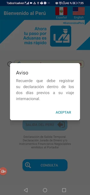 BIENVENIDO AL PERÚ Screenshot 2